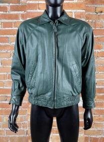 Vintage Global Identity Leather Jacket