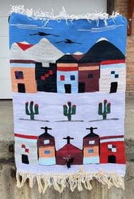 Mexican Southwest Pattern Pictorial Rug