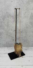 Native American Indian Fringed Beaded Pouch