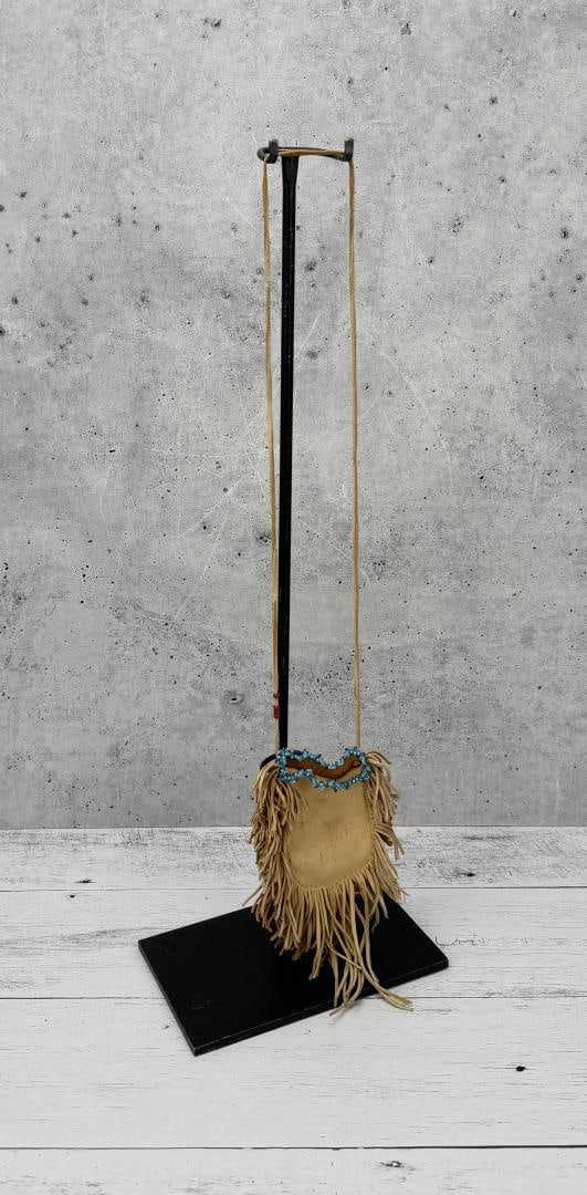 Native American Indian Fringed Beaded Pouch (1 of 5)