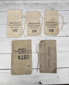 Butte Montana $100 Silver Dollar Bank Bags