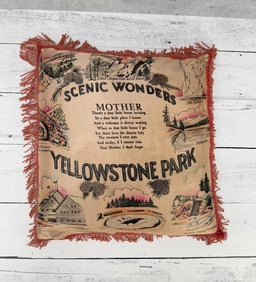 Yellowstone National Park Montana Pillow