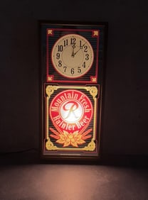 Rainier Beer Mountain Fresh Clock
