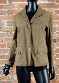 Vintage Italian Made Suede Wool Jacket Coat