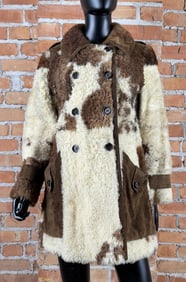 Vintage Sakowitz Denmark Curly Sheepskin Jacket