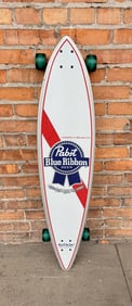 Pabst Blue Ribbon Beer Longboard Skateboard
