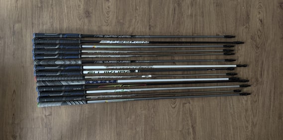 Collection of Hybrid Graphite Golf Club Shafts