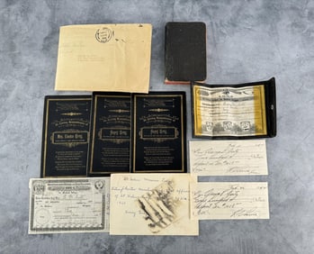 Collection of Funeral Memorial Cabinet Cards