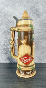 Tivoli Beer Stein Chalkware Advertising Display