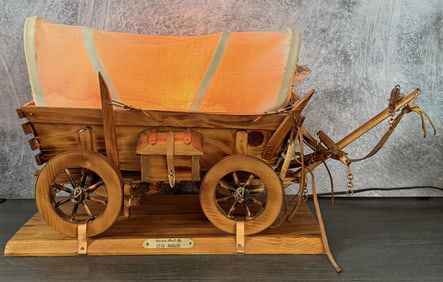 Stan Monger Covered Wagon Conestoga Lamp Model