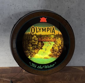 Olympia Beer Waterfall Motion Lighted Sign