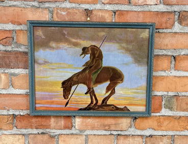 Antique End of Trail Indian Print