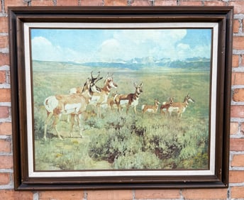 Carl Rungius Giclee on Canvas Antelope