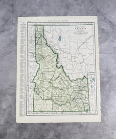 Rand McNally Popular Map of Idaho