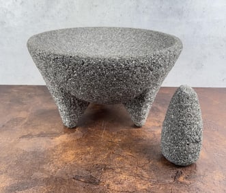 Mexican Molcajete Mortar and Pestle