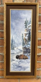 Mary Blain Montana Buffalo Print