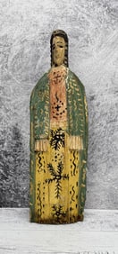 Antique Mexican Folk Art Santos Carving