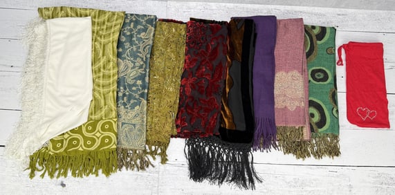 Collection of Shawls and Scarves