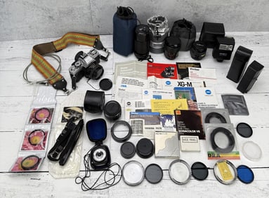 Minolta XG-M 35mm SLR Film Camera Package