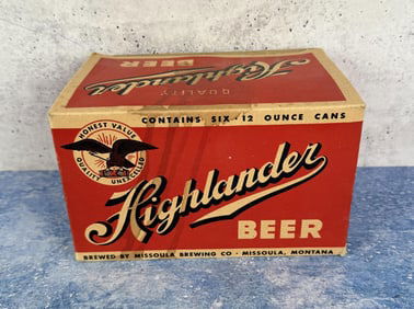 Highlander Beer Missoula Montana Can Box