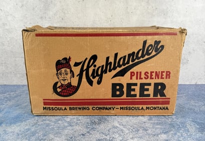 Highlander Beer Missoula Montana 12oz Bottle Box
