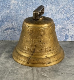 Antique Swiss Bronze Cow Bell 1878