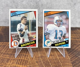 1984 Dan Marino John Elway Football Cards