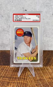 1969 Topps Mickey Mantle #500 Card PSA 1