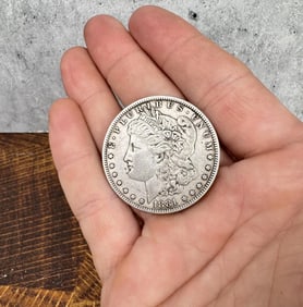 1881 P Morgan Silver Dollar