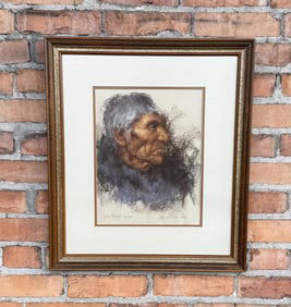 Jan Ledbetter Native American Indian Pastel