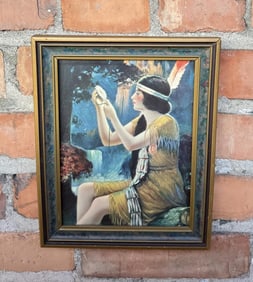 Antique Indian Maiden Print