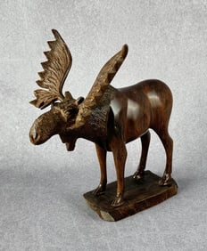Mexican Ironwood Moose Carving