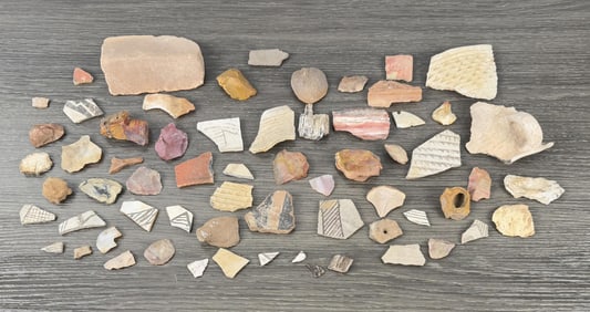 Ancient Native American Indian Pot Shards