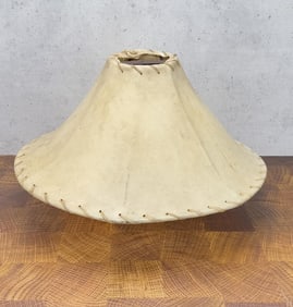 Stitched Rawhide Lamp Shade
