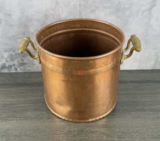 Brass and Copper Bucket Made in Holland