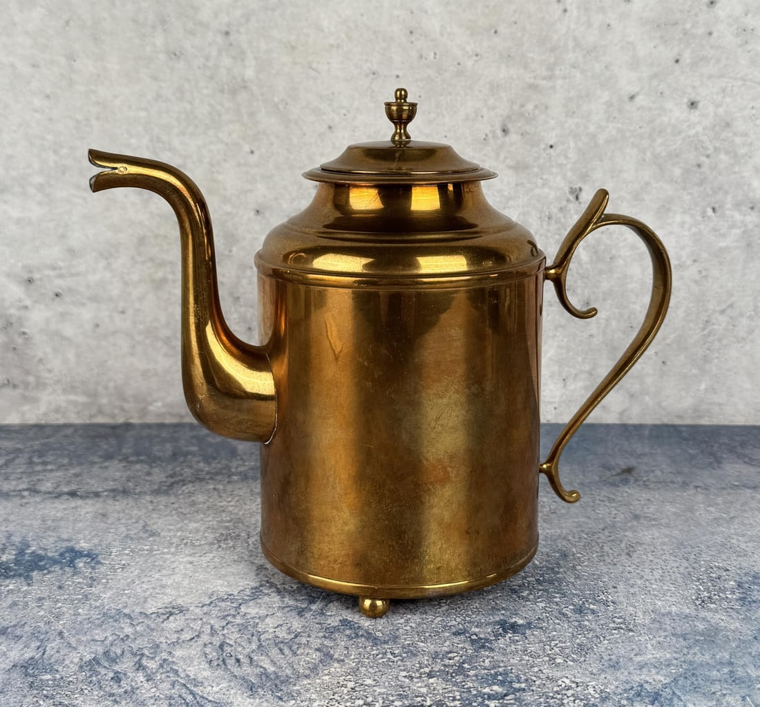 Skultuna Brass Swedish Coffee Teapot (1 of 5)