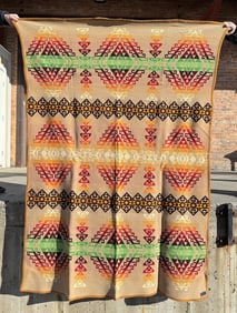 Antique Pendleton Indian Wool Blanket