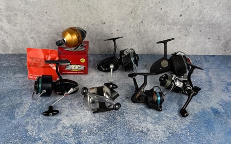 Group Of Mitchell Zebco Dam Fishing Reels
