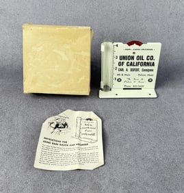 Union Oil Polson Montana Advertising Rain Gauge