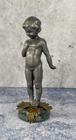 Petite Choses Cast Metal Cherub Girl Figurine