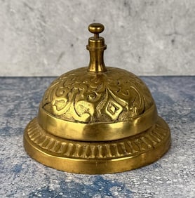 Brass Hotel Reception Desk Bell