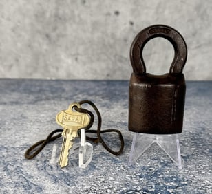 Cast Iron Segal Padlock Lock