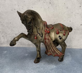 Cast Iron Tang Horse Door Stop