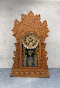 Victorian Ingraham Gingerbread Mantle Clock