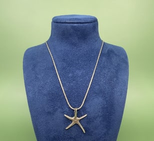 Sterling Silver Starfish Necklace