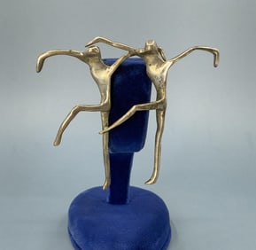 Taxco Mexico Sterling Silver Dancers Brooch