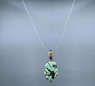 Sterling Silver Turquoise Pendant