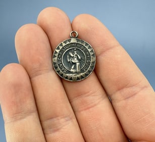 Sterling Silver Saint Christopher Medal