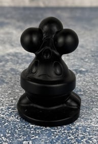 Carved Obsidian Bonsly Pokemon Figure