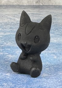 Carved Obsidian Pachirisu Pokemon Figure
